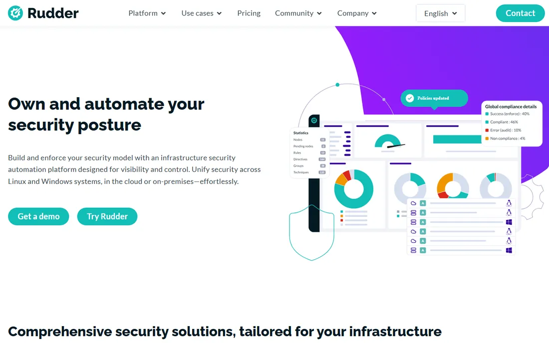 Rudder homepage