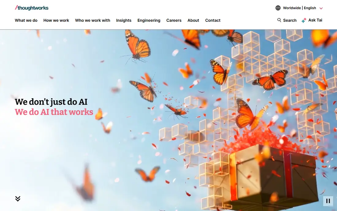 Thoughtworks homepage