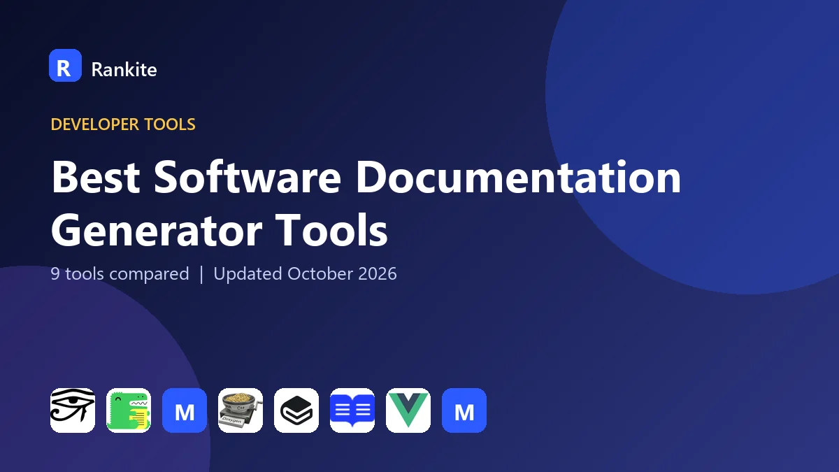 Best Software Documentation Generator Tools in 2026: 9 Tools Compared