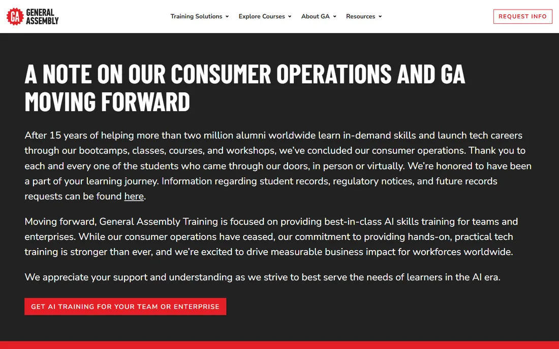 General Assembly homepage