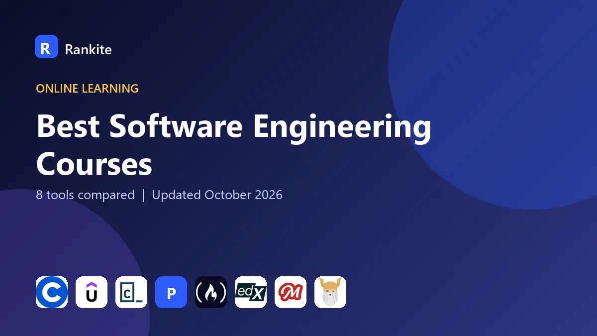 Best Software Engineering Courses in 2026: 8 Platforms Compared