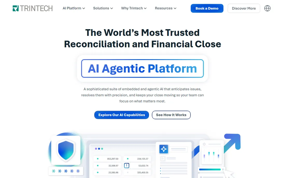 Trintech homepage