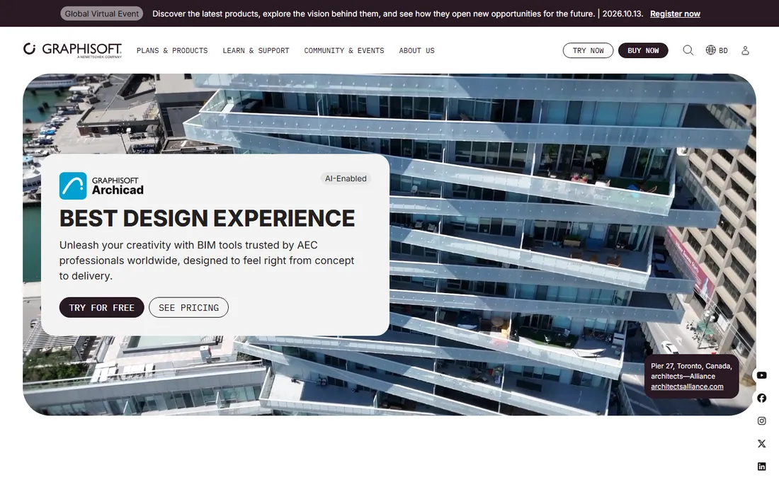ArchiCAD homepage