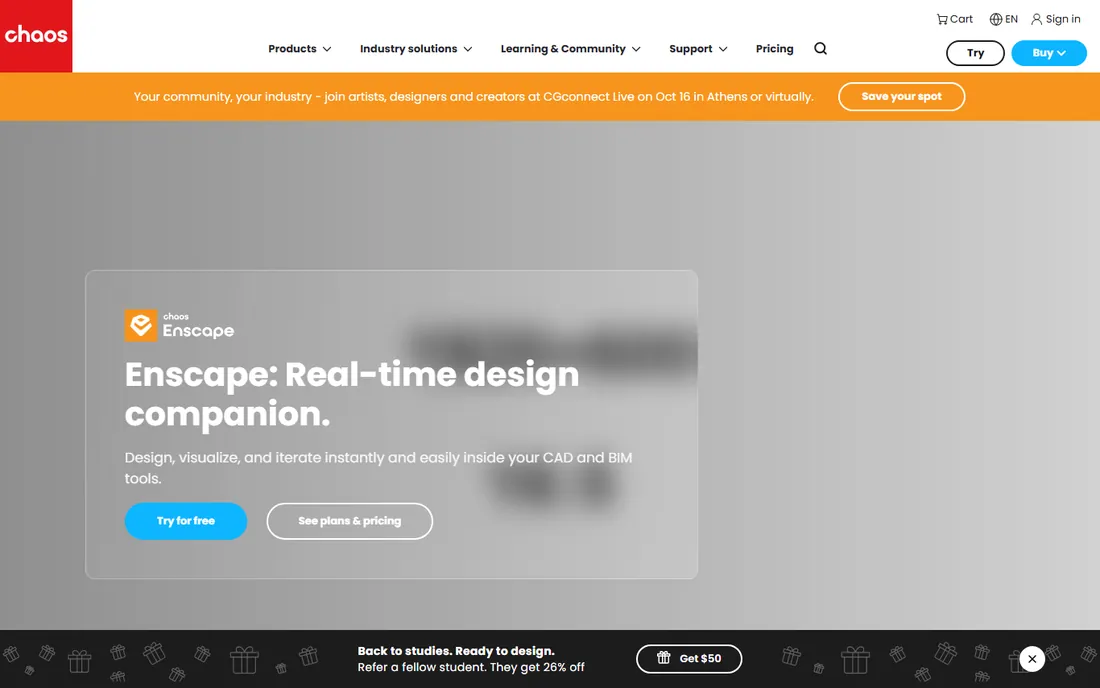 Enscape homepage