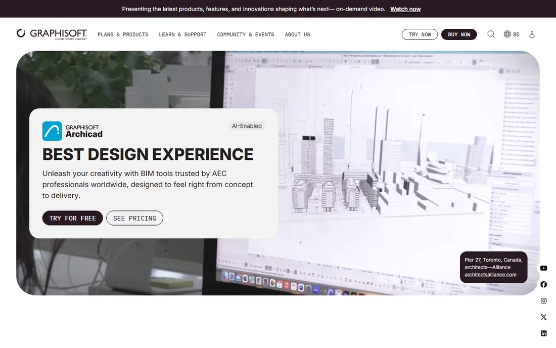 ArchiCAD homepage
