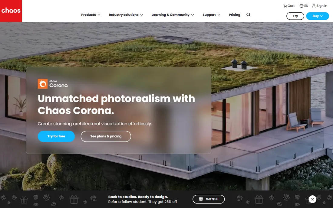 Corona Renderer homepage