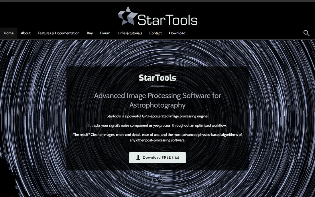 StarTools homepage