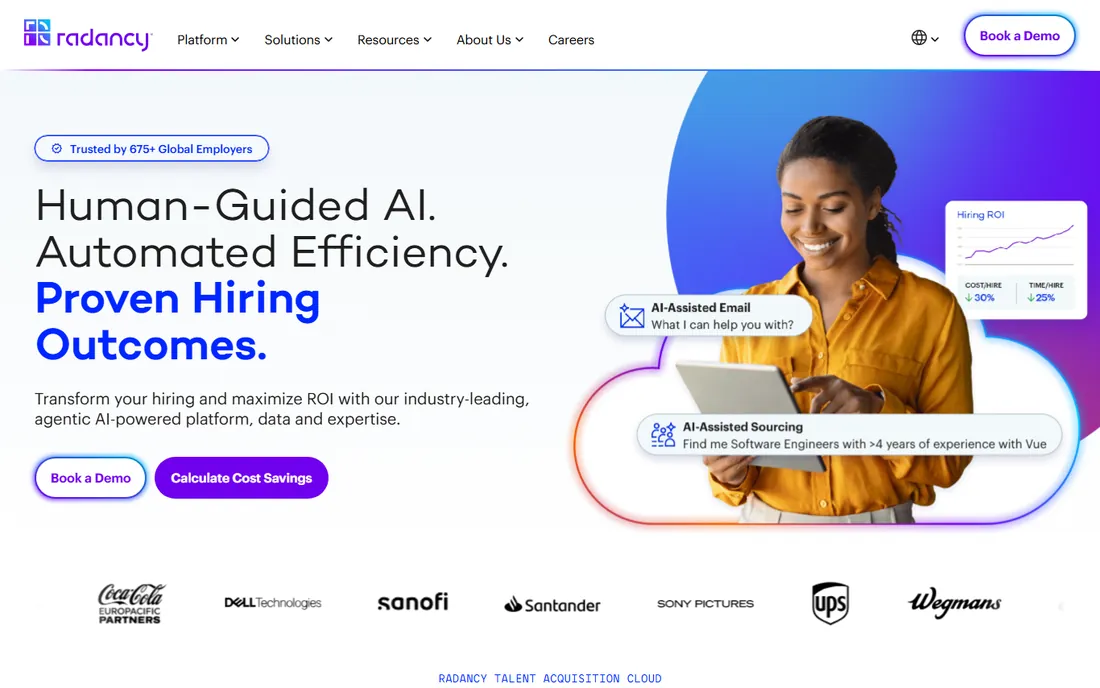 Radancy homepage