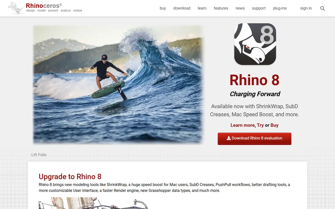 Rhino 3D homepage