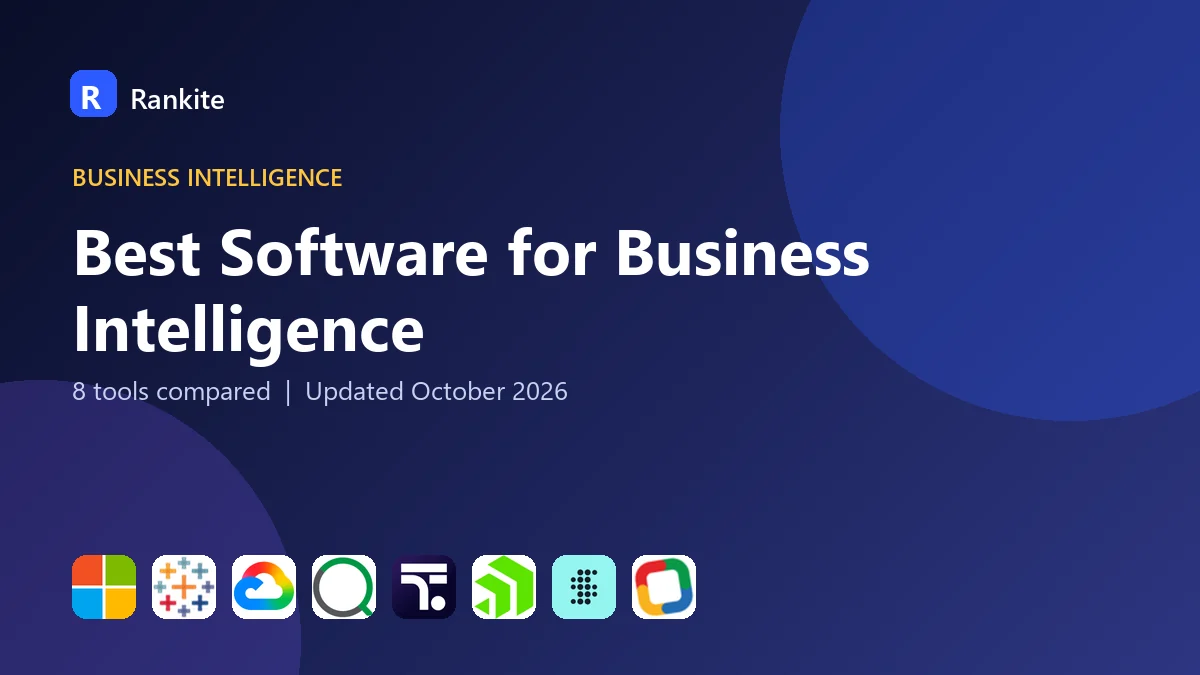 Best Software for Business Intelligence: 8 Tools Compared