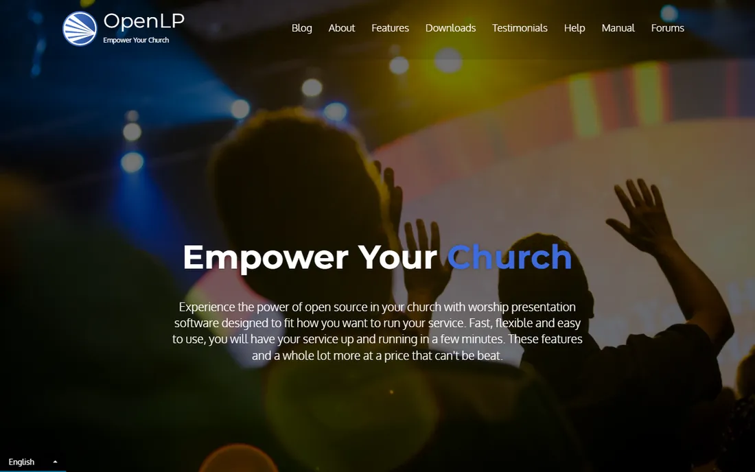 OpenLP homepage
