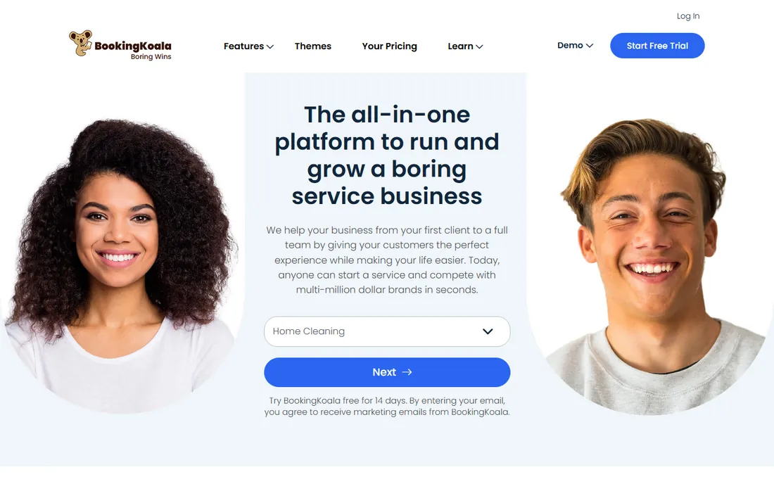 BookingKoala homepage