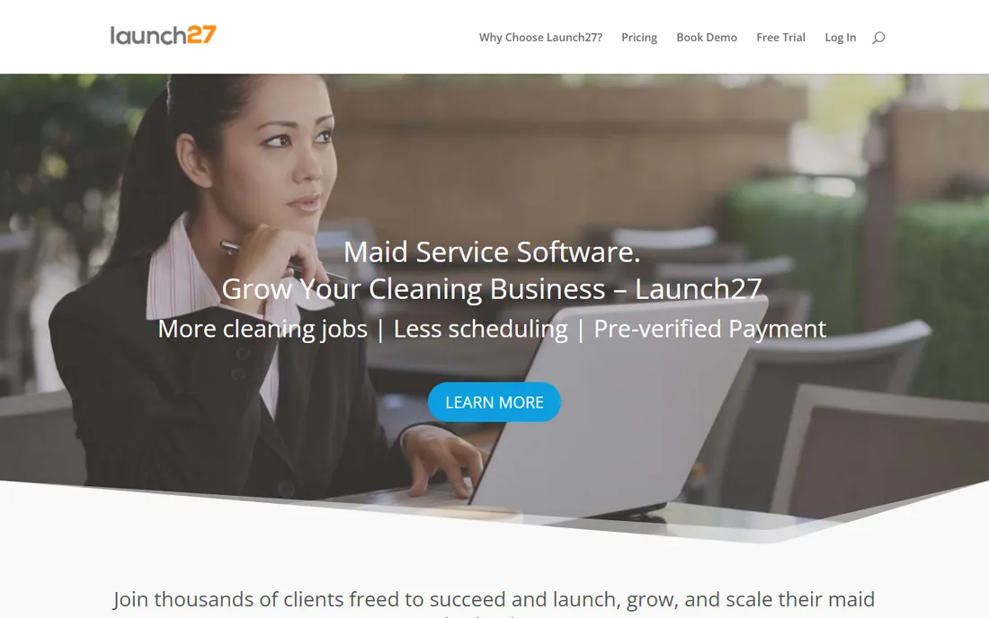 Launch27 homepage