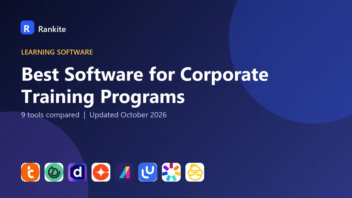 Best Software for Corporate Training Programs in 2026: 9 Tools Compared