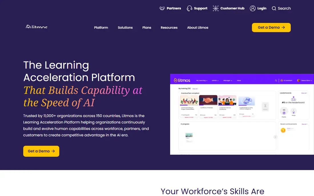 SAP Litmos homepage