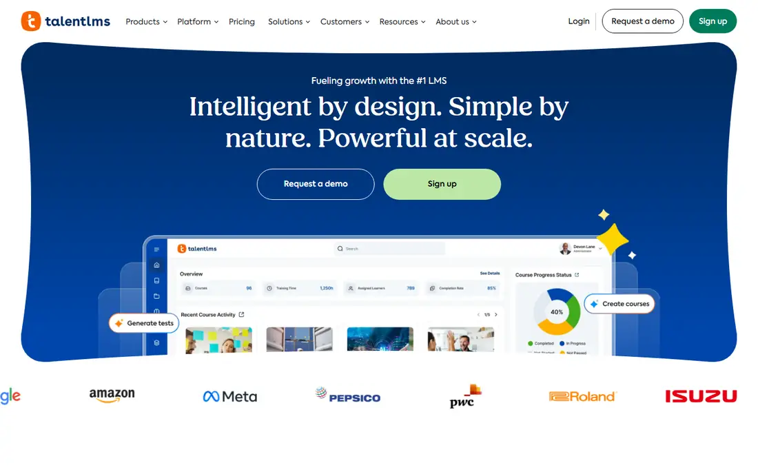 TalentLMS homepage