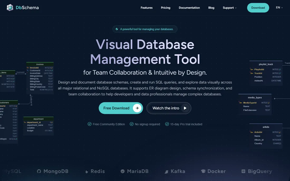 DbSchema homepage