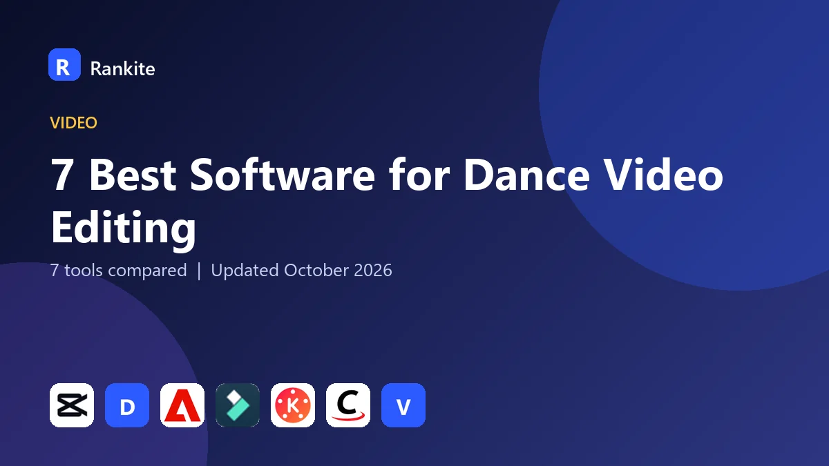 7 Best Software for Dance Video Editing: 7 Tools Compared