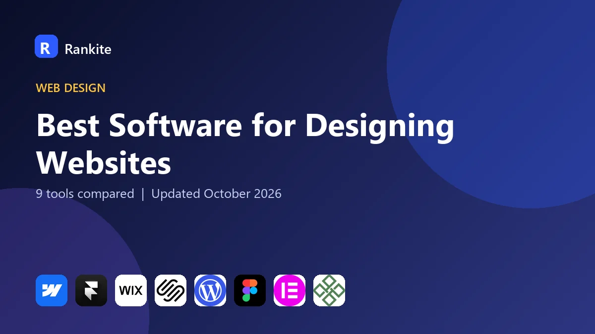 Best Software for Designing Websites in 2026: 9 Tools Compared