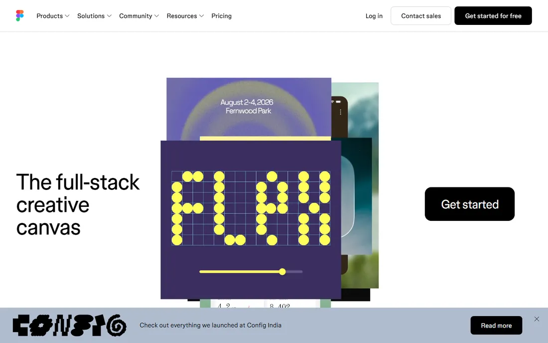 Figma homepage