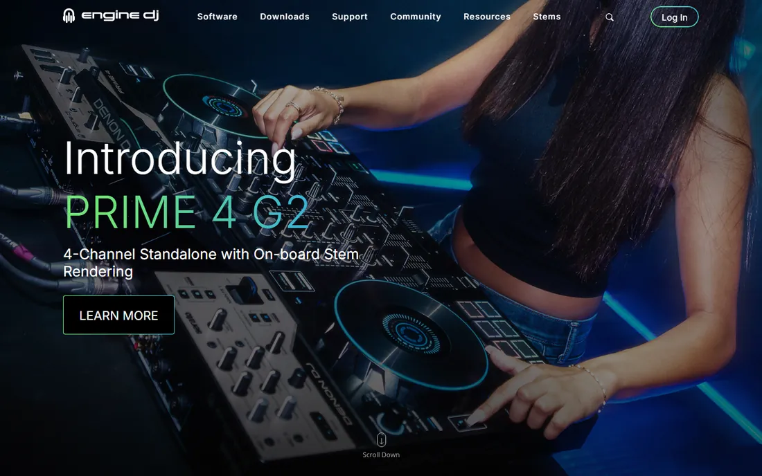 Engine DJ homepage