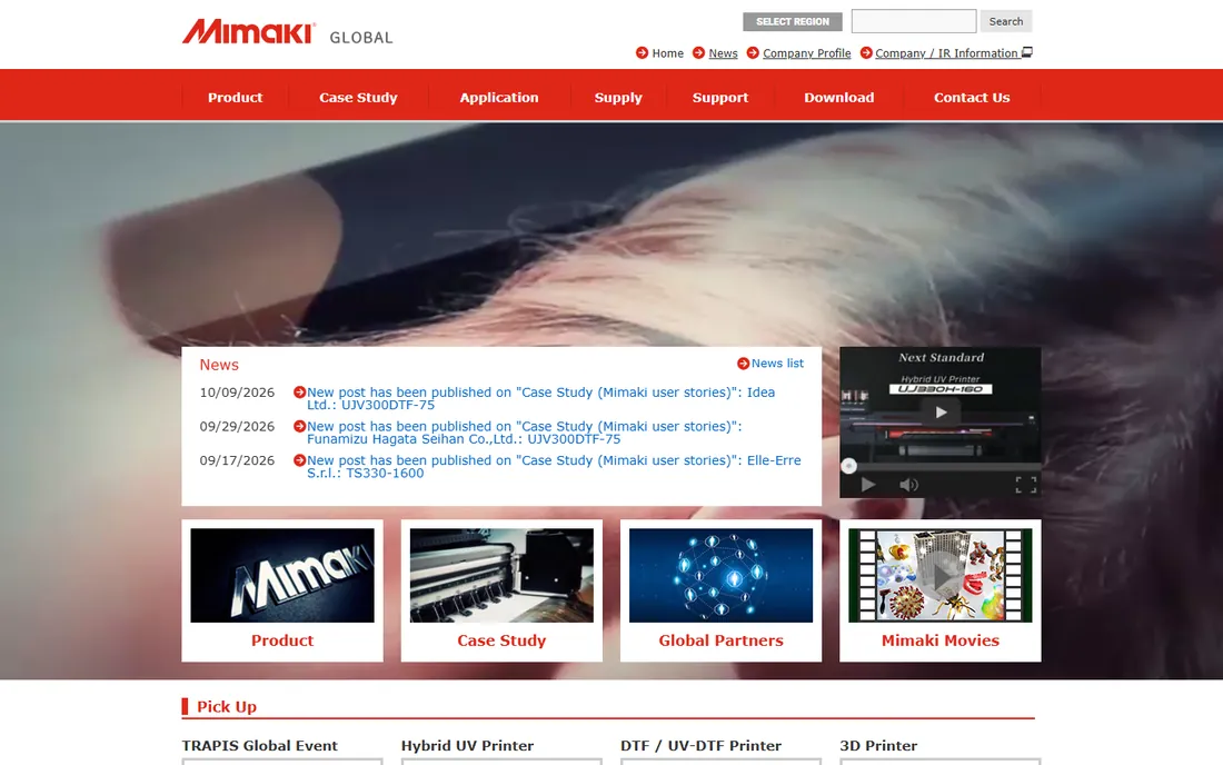 Mimaki RasterLink homepage