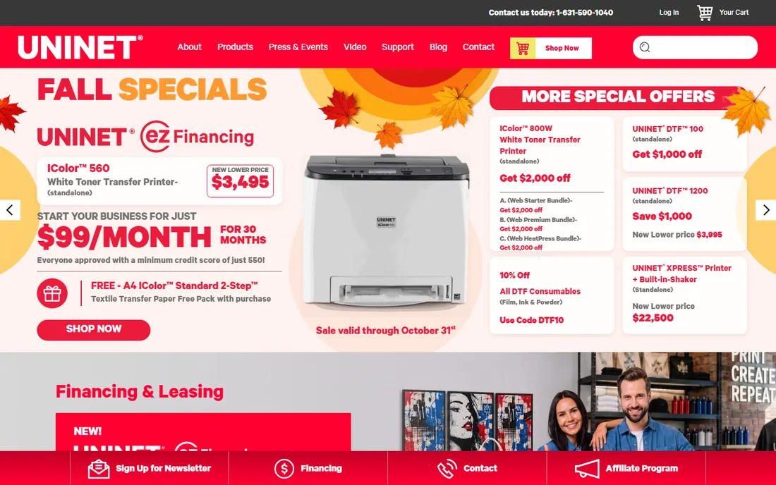 UNINET iColor ProRIP homepage