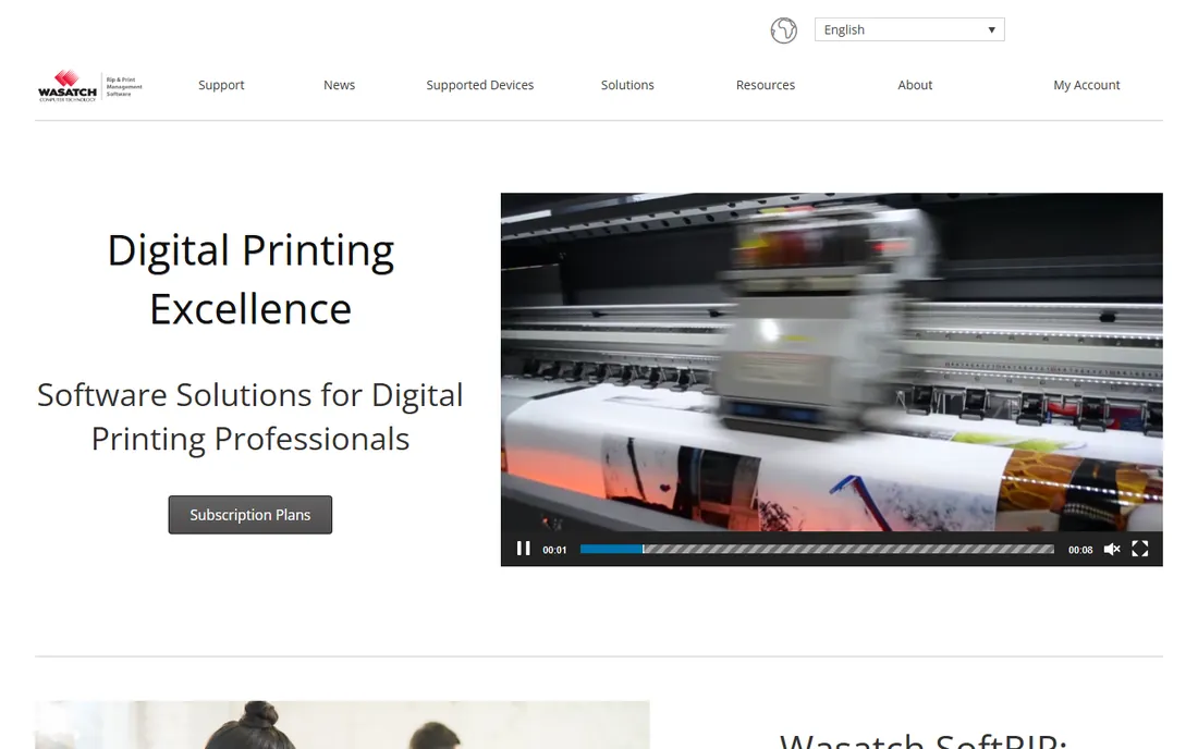 Wasatch SoftRIP homepage