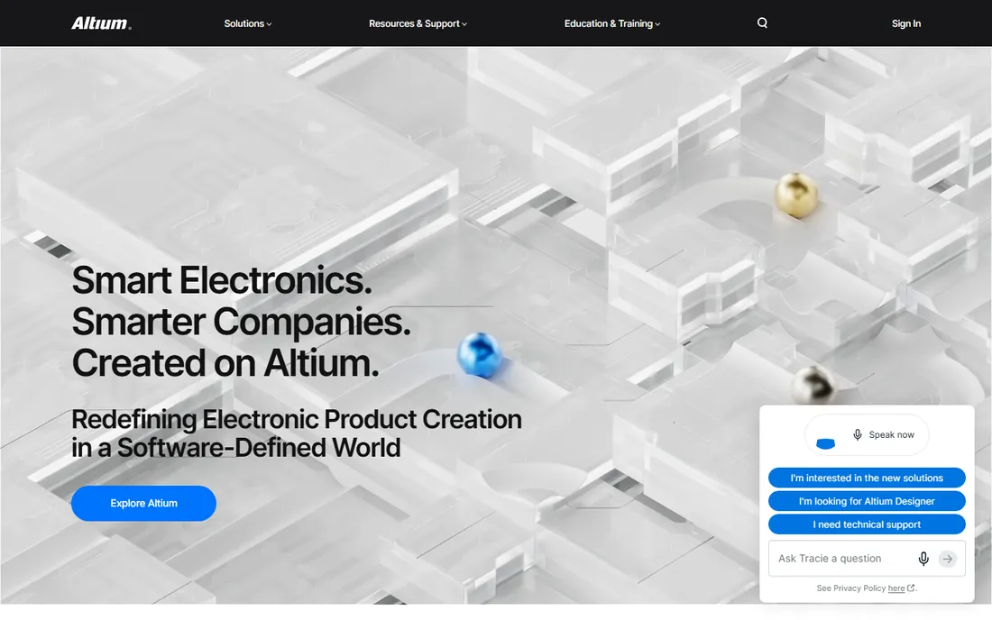 Altium Designer homepage