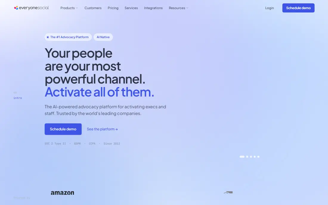 EveryoneSocial homepage