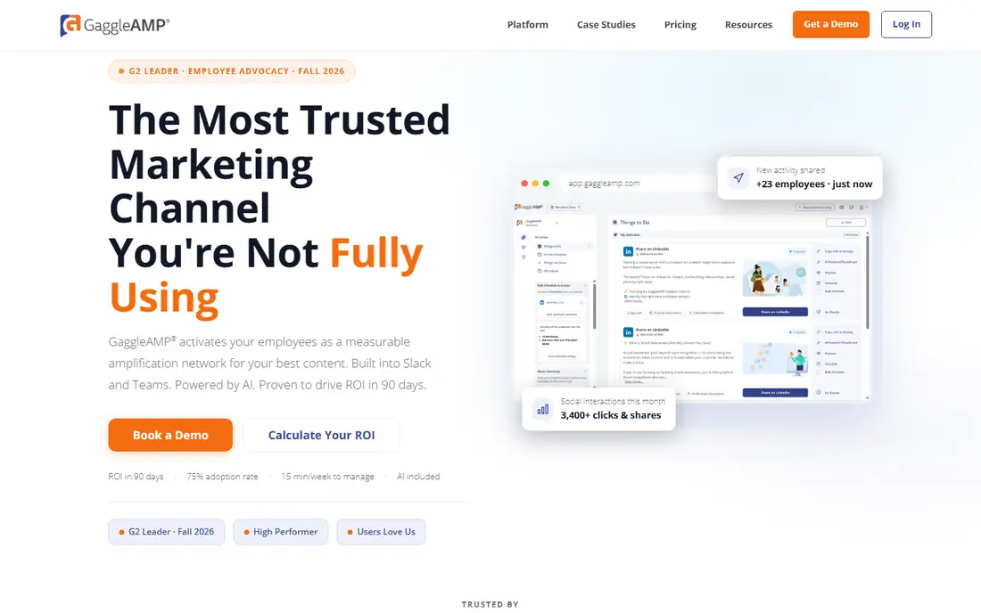GaggleAMP homepage