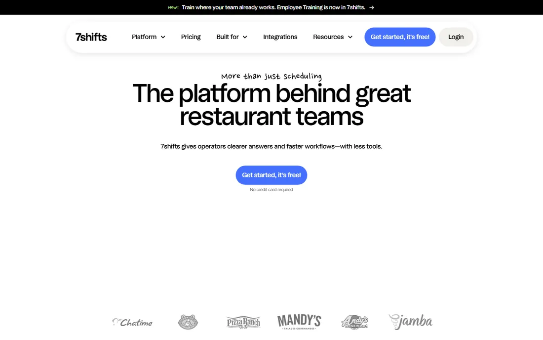 7shifts homepage