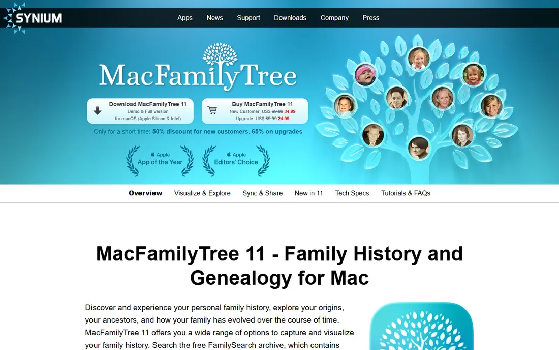 MacFamilyTree homepage