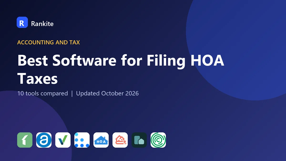 Best Software for Filing HOA Taxes in 2026: 10 Tools Compared