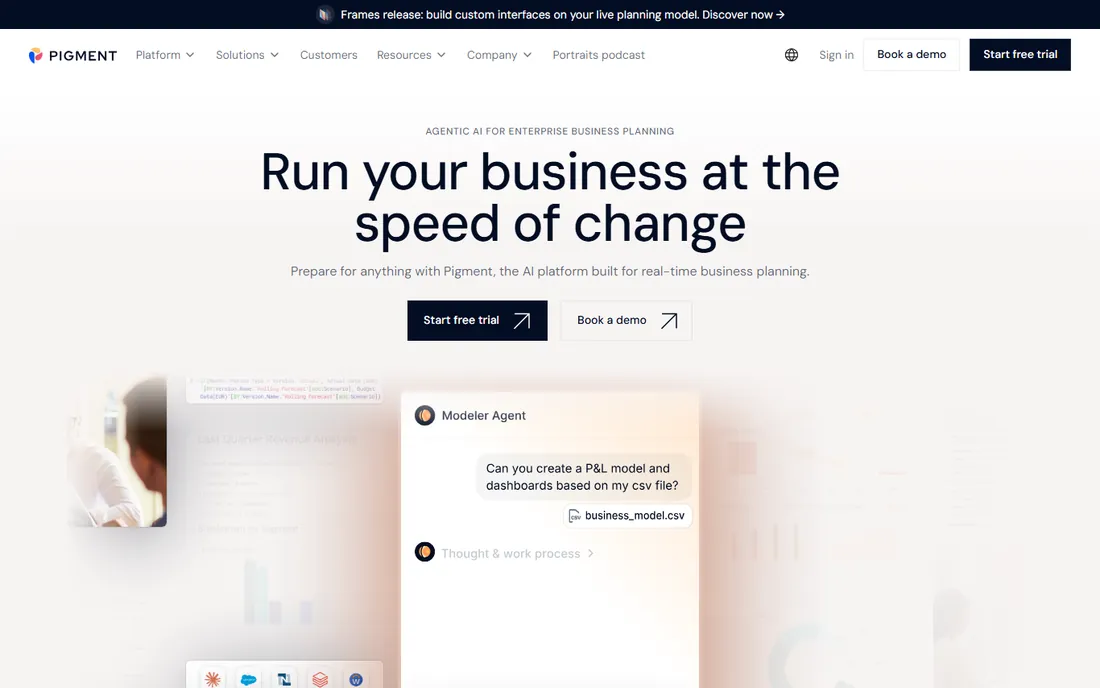 Pigment homepage