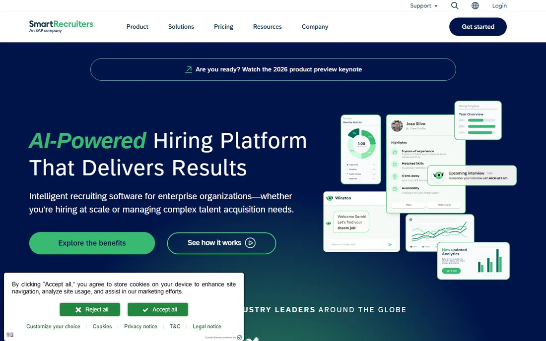 SmartRecruiters homepage