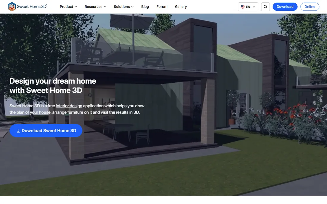 Sweet Home 3D homepage