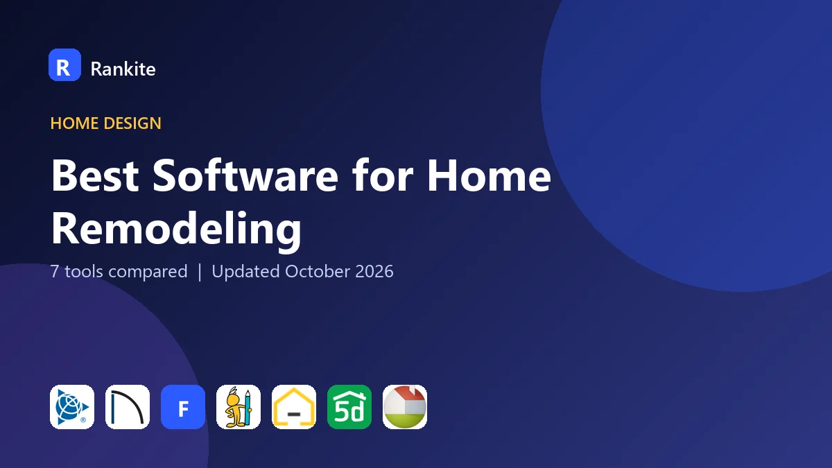 Best Software for Home Remodeling in 2026: 7 Tools Compared