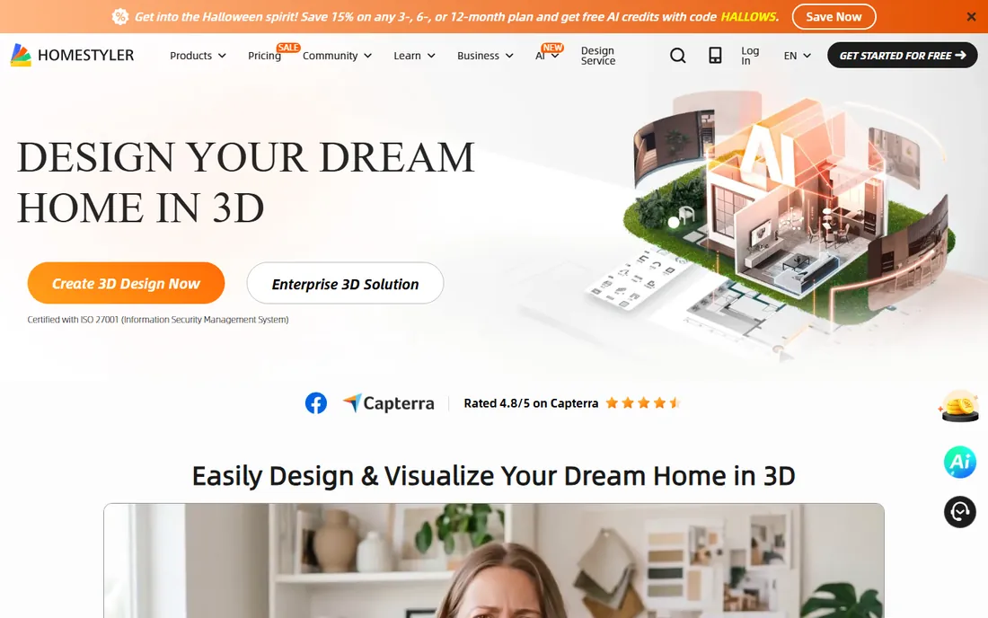 Homestyler homepage