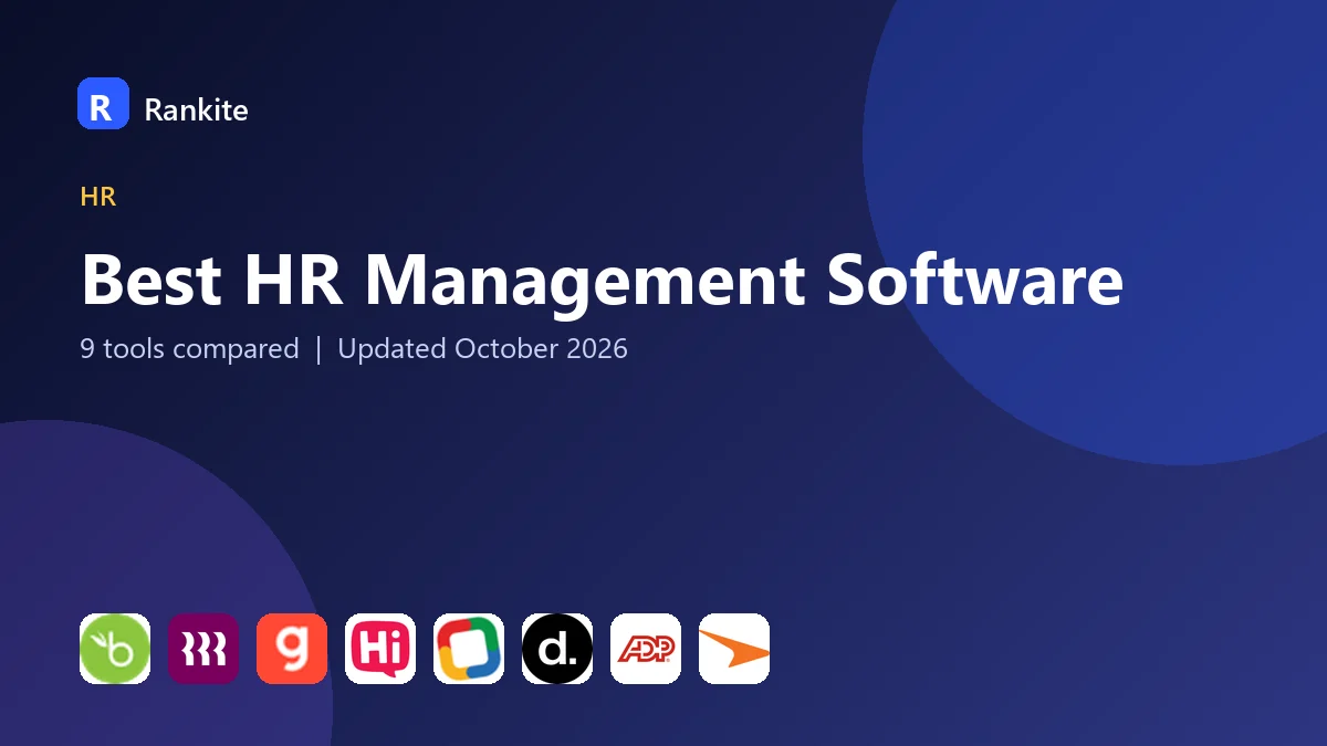 Best HR Management Software in 2026: 9 Tools Compared