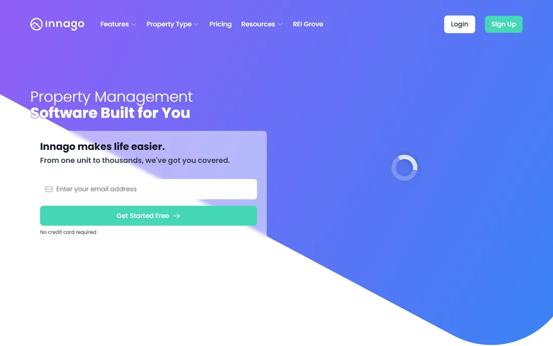 Innago homepage