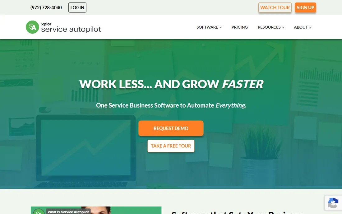 Service Autopilot homepage