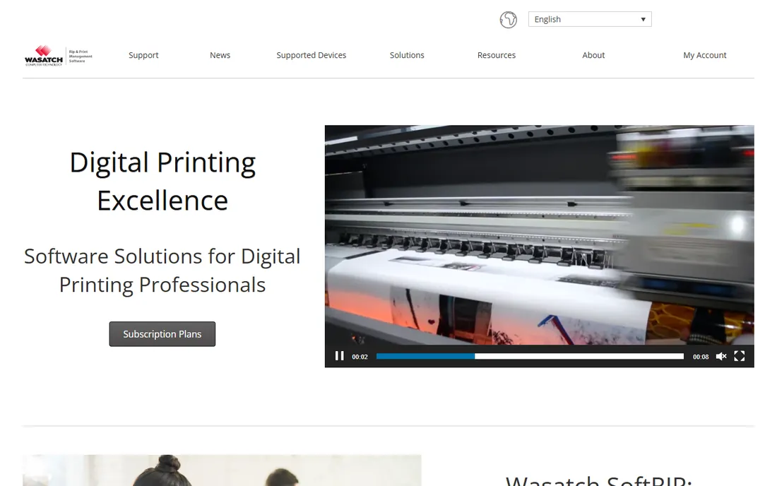 Wasatch SoftRIP homepage