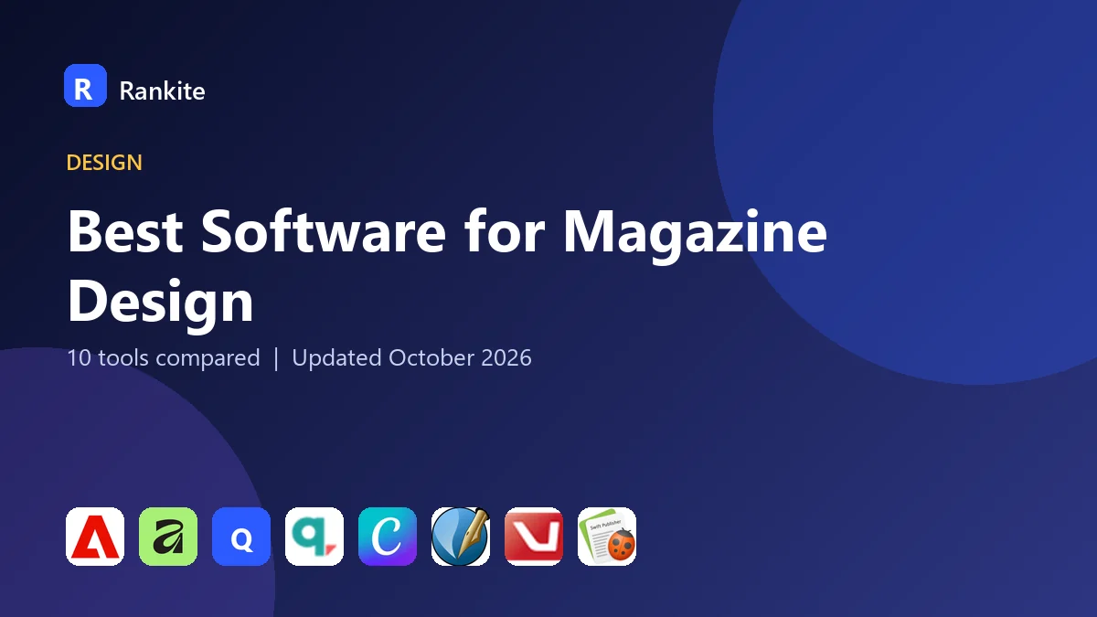 Best Software for Magazine Design in 2026: 10 Tools Compared