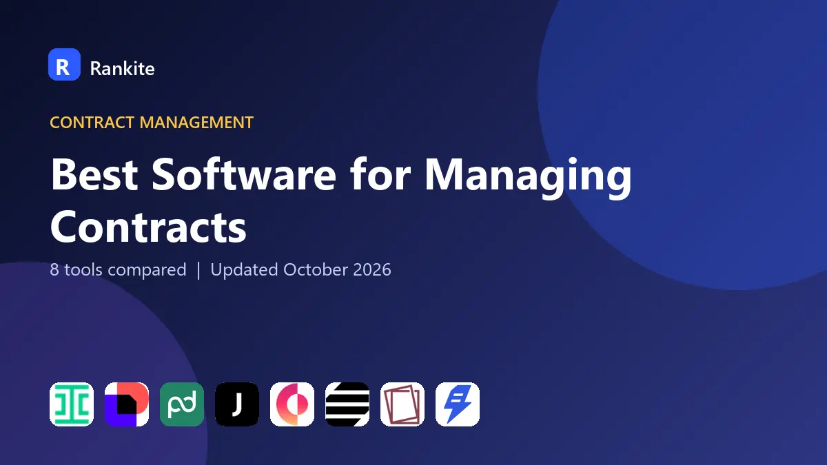 Best Software for Managing Contracts in 2026: 8 Tools Compared