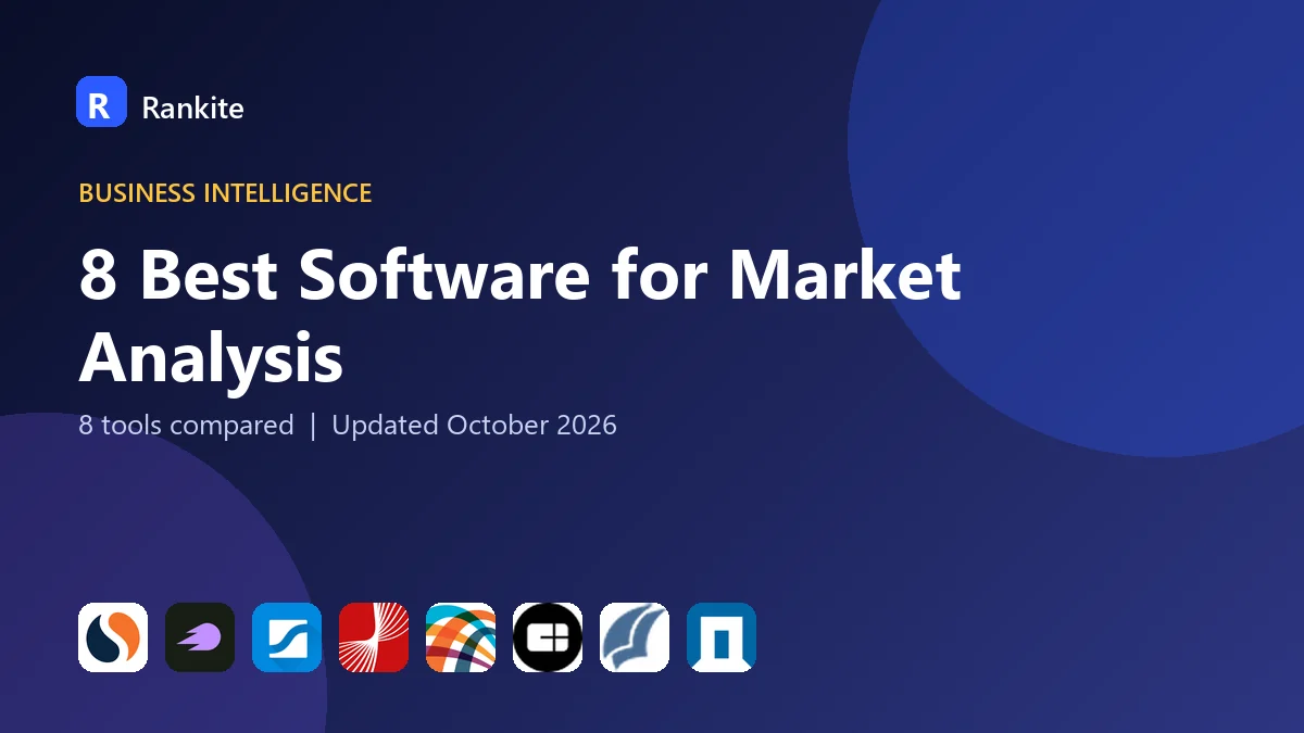 8 Best Software for Market Analysis: 8 Tools Compared