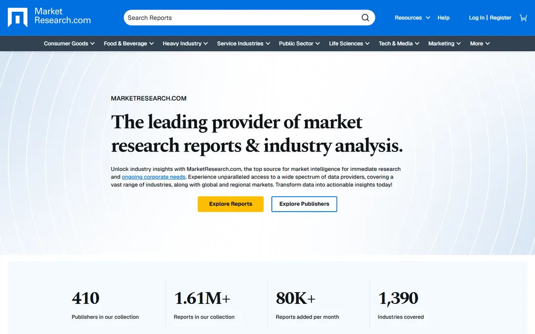 MarketResearch.com homepage