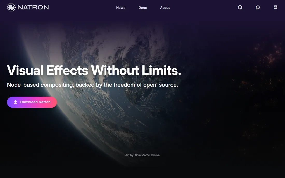 Natron homepage