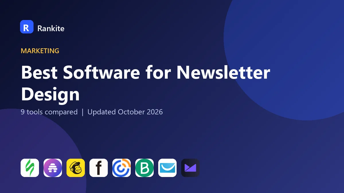 Best Software for Newsletter Design in 2026: 9 Tools Compared