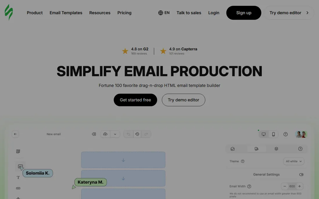 Stripo homepage
